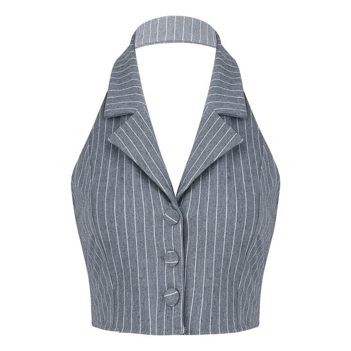 Baby Lies Halter Tailored Vest - Vedlit