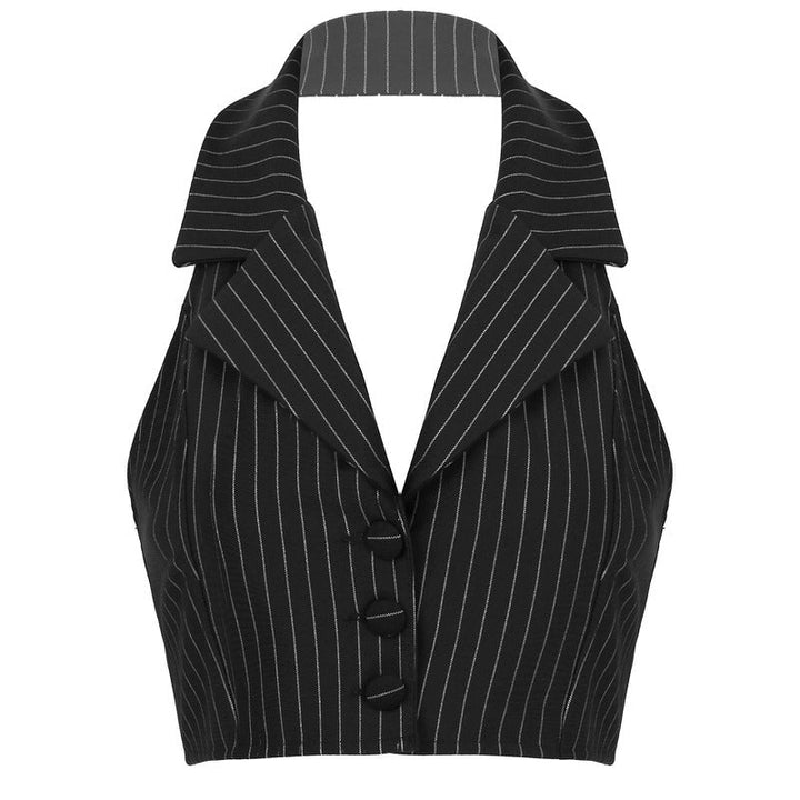 Baby Lies Halter Tailored Vest - Vedlit