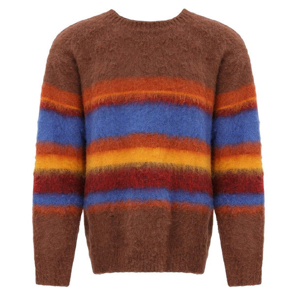 Cozy Up Striped Oversized Knit Sweater - Vedlit