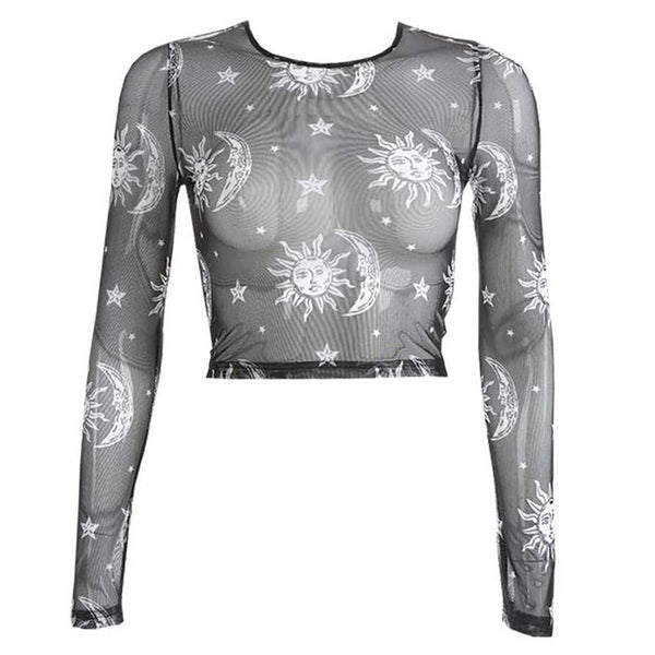 Sun and Moon Mesh Top - Vedlit