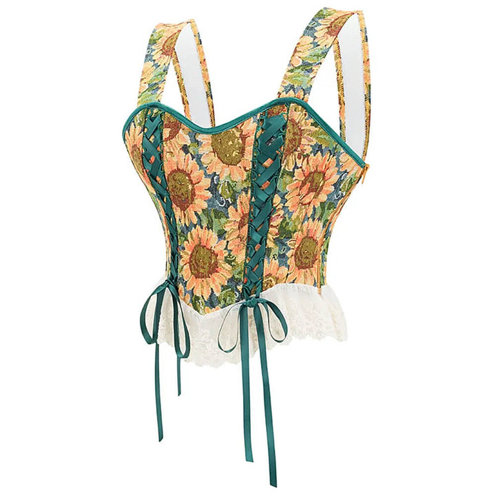 Sunflowers Corset Top - Vedlit