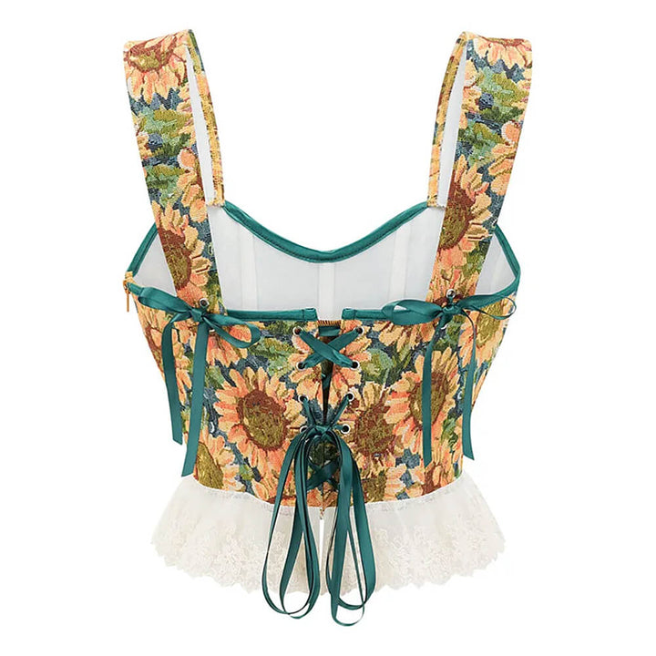 Sunflowers Corset Top - Vedlit