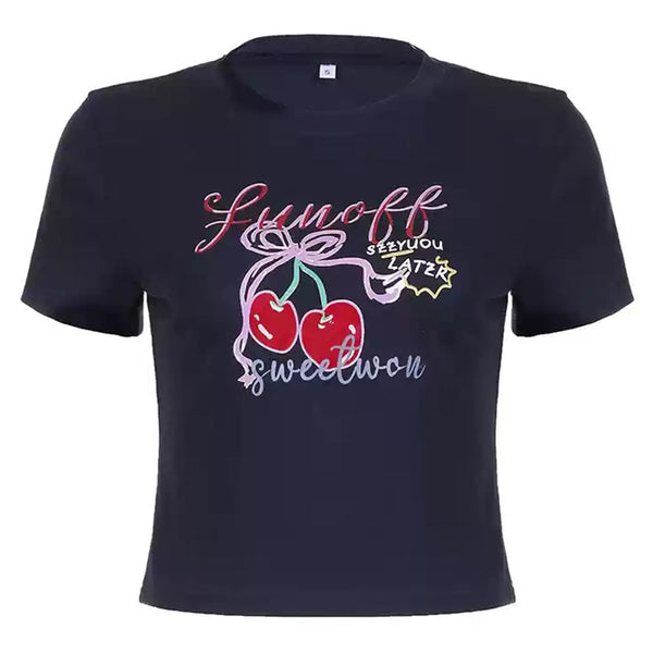 Sweet Cherry Crop Top - Vedlit