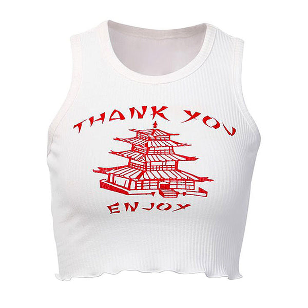 Thank You Ribbed Top - Vedlit