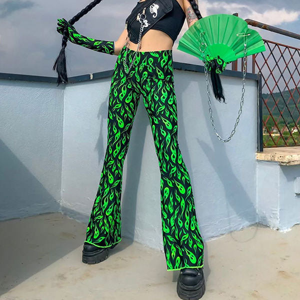 Toxic Flame Flared Pants - Vedlit