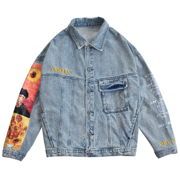Van Gogh Denim Jacket - Vedlit