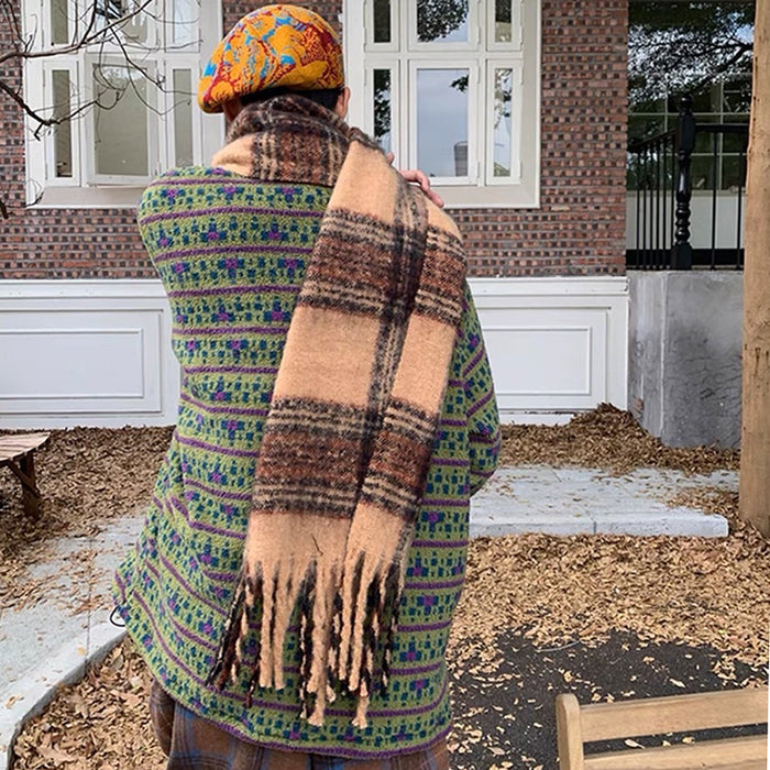 80's Grandma Zip-Up Fleece Sweatshirt - Vedlit