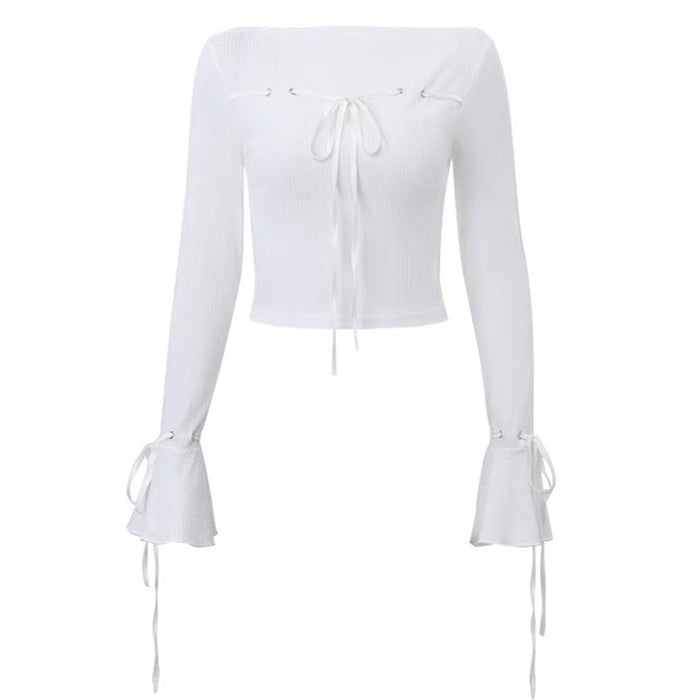Front-Lace Coquette Top - Vedlit