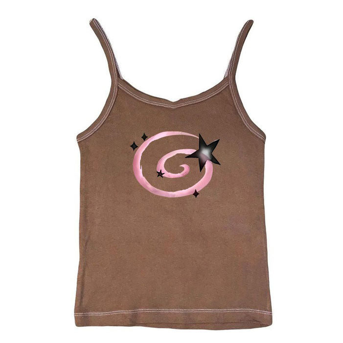 Y2K Aesthetic Star Tank Top - Vedlit