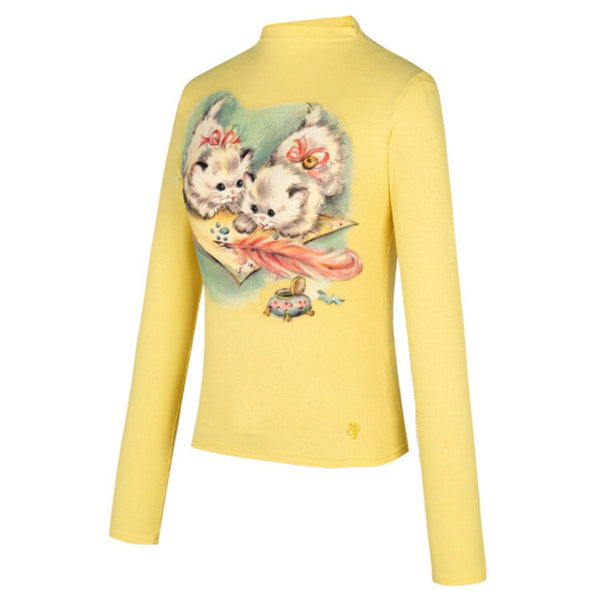 Kitty Y2K Long Sleeve Top - Vedlit