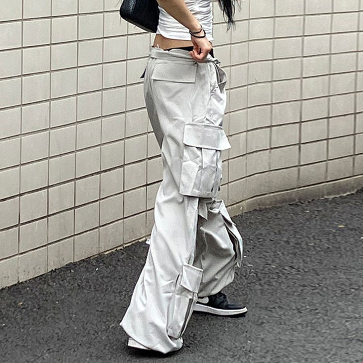 Y2K Multi-Pocket Streetwear Cargo Pants for Women - Vedlit