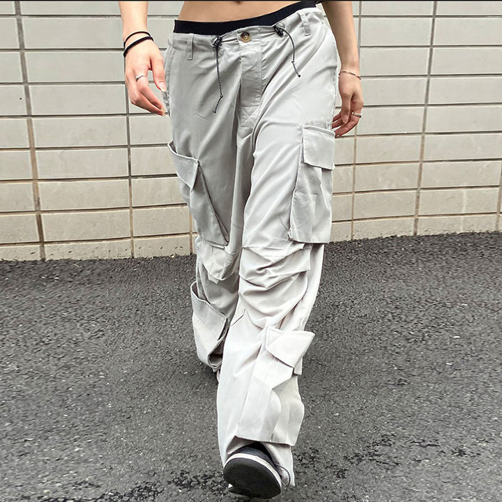 Y2K Multi-Pocket Streetwear Cargo Pants for Women - Vedlit