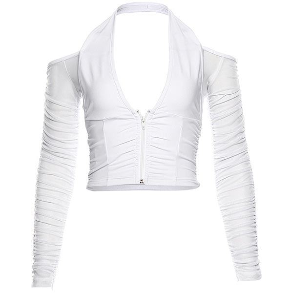 Trouble Maker Gloved Long Sleeve Top - Vedlit