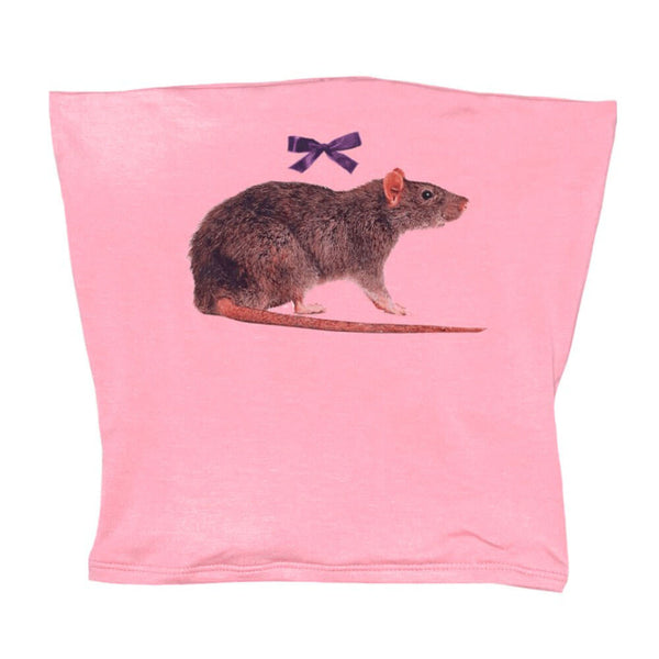 Y2K Rat Pink Tube Top - Vedlit