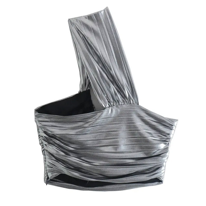 High Fashion Silver Top - Vedlit