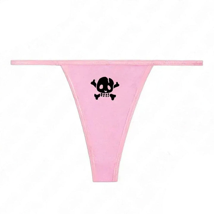Y2K Skull Thong Panty - Vedlit