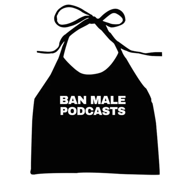 Y2K Style Podcasts Halter Top - Vedlit
