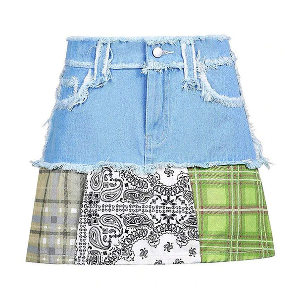 Y2K Denim Skirt - Vedlit