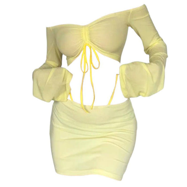 Tropical Sun Top & Skirt Set - Vedlit